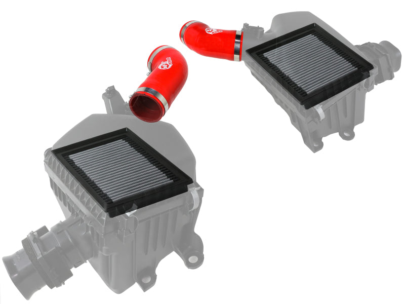 aFe Super Stock Induction System with Pro DRY S Filter for 2022-2026 Toyota Tundra V6 3.4L, Red - 55-10019DR