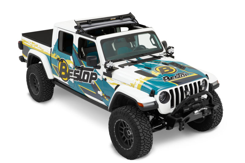 Bestop Sunrider for Hardtop Jeep Gladiator / Wrangler JL (Black Diamond) Part Number BES52454-35