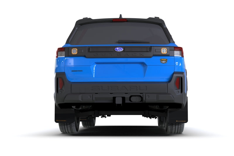 Rally Armor MF136-UR-BLK-WOR Black UR Mud Flaps with Orange Logo for 2026 Subaru Outback