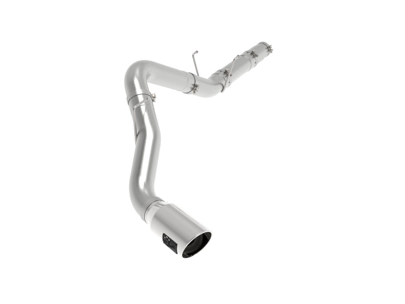 aFe POWER ATLAS 5-Inch DPF-Back Aluminized Steel Exhaust System with Polished Tip, Part Number 49-02078-P, for 2019–2020 Ram 2500 6.7L Diesel