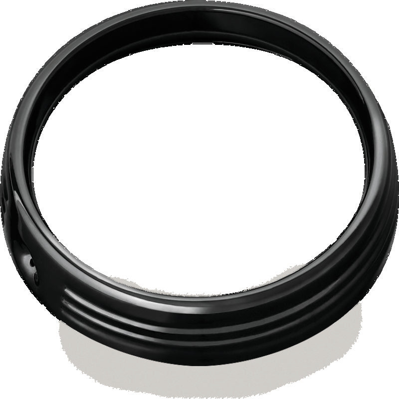 Kuryakyn 6916 Black 7-Inch Headlight Trim Ring for Harley-Davidson Touring