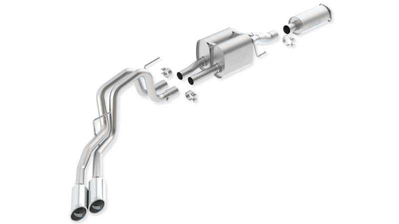 Borla 140404 Touring Cat-Back Exhaust System for 2010-2014 Ford F-150 SVT Raptor 6.2L V8