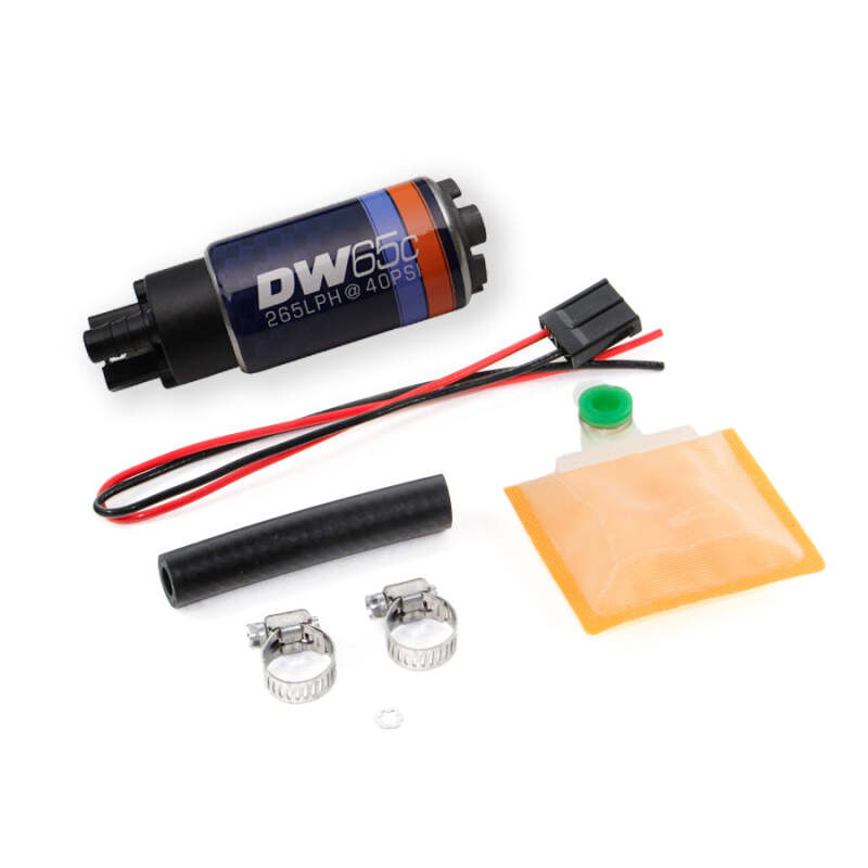 DeatschWerks DW65C 265 LPH Compact Fuel Pump with Universal Install Kit