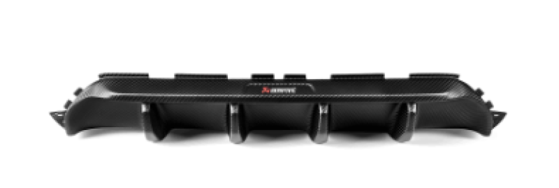 Akrapovic Rear Carbon Fiber Diffuser for 2018-2020 BMW M5 (F90), Matte with Red Logo
