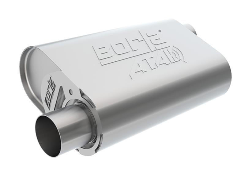 Borla CrateMuffler LS3 ATAK Muffler, 2.5-Inch Offset Inlet and Outlet, Part Number 400947