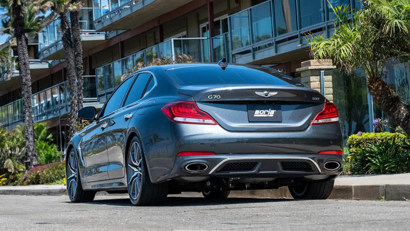 Borla S-Type Cat-Back Exhaust System for 2019-2021 Genesis G70 3.3L V6 Twin Turbo, Part Number 141018