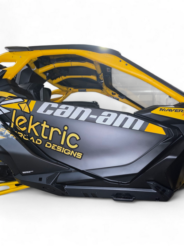 Elektric Offroad Volt Series Rocker Guards for 2024+ Can-Am Maverick R – Side-Impact Protection with Built-In Step Plate