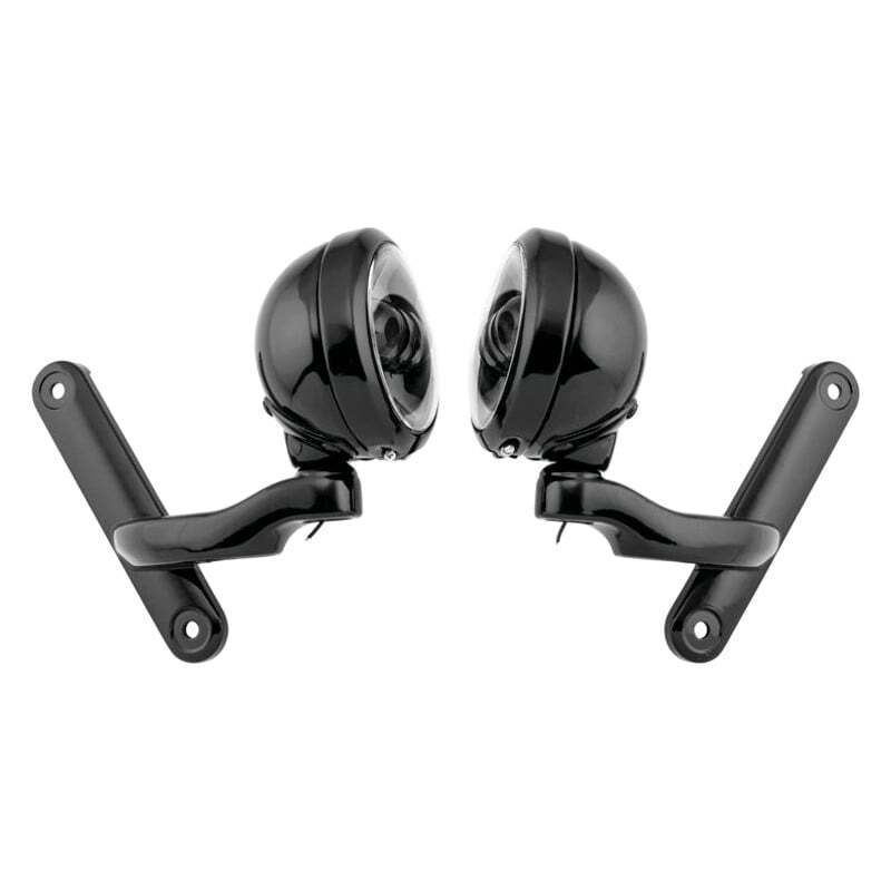 Letric Lighting 4.5-Inch Black/Black Passing Lamps – Part Number LLC-PLB-BB-E