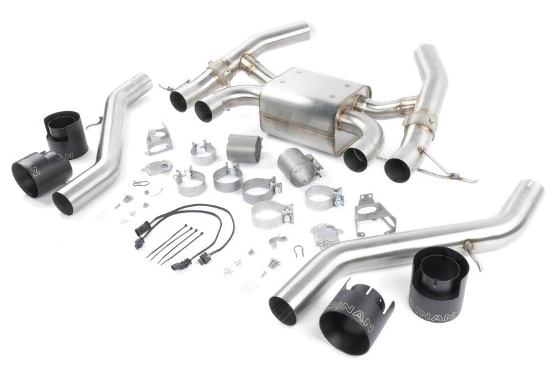 Dinan 23-26 BMW M2 G87 Valved Axleback Exhaust System with Black Tips