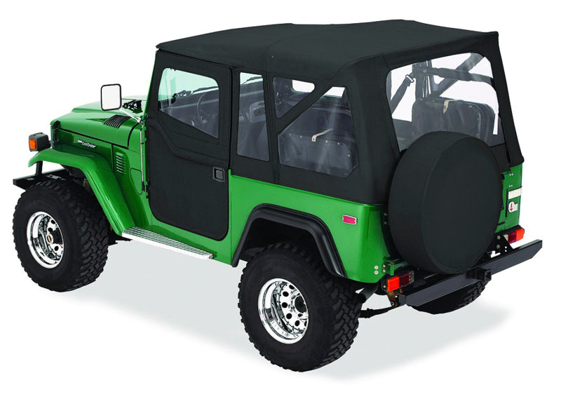 Bestop Land Cruiser Supertop Classic - Black Denim with Clear Windows for 1964-1984 Models
