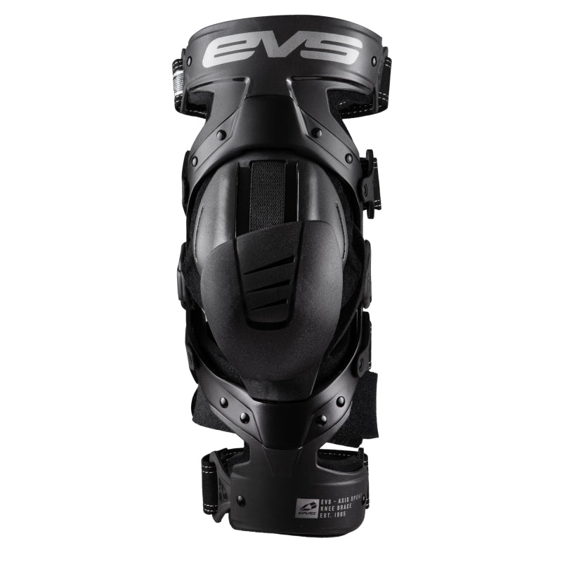 EVS - evsAXISS-BK/GY-ML - Axis Sport Knee Brace, Black/Black/Grey, Medium/Left