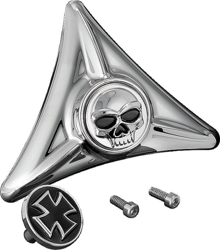 Kuryakyn 3158 Zombie Chrome License Plate Mounting Hole Covers
