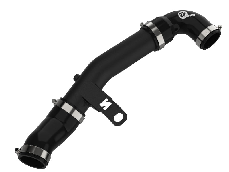 aFe POWER BladeRunner 2-1/2-Inch Aluminum Hot Charge Pipe, Black, Part Number 46-20646-B, for 2019-2022 Hyundai Veloster N 2.0L Turbo