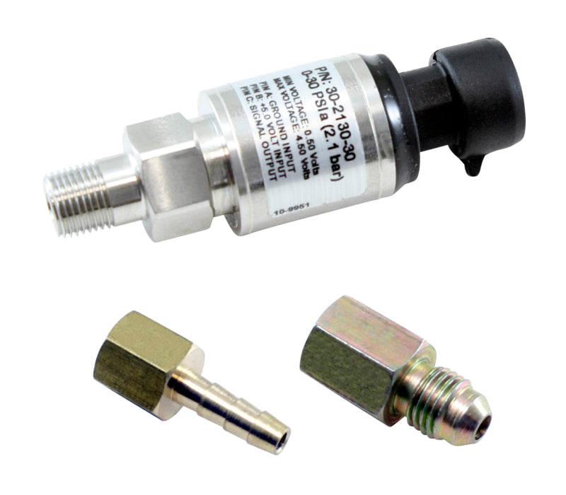 AEM 30 PSIa (2 Bar) MAP Sensor Kit, Stainless Steel, Part Number AEM30-2130-30