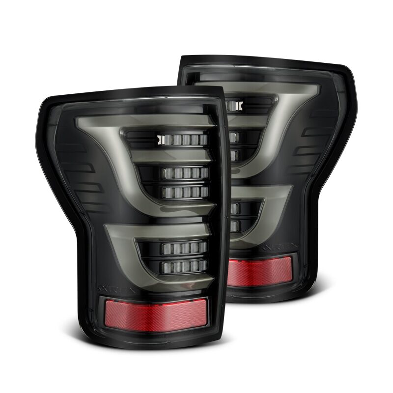 AlphaRex LUXX-Series LED Tail Lights, Alpha-Black, ARX670040 for 2007-2013 Toyota Tundra