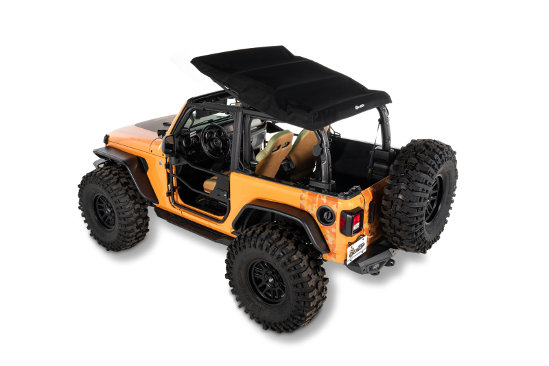 Bestop Trektop Glide 2-Door Soft Top for Jeep Wrangler JL 2018-2026 – Premium Black Twill