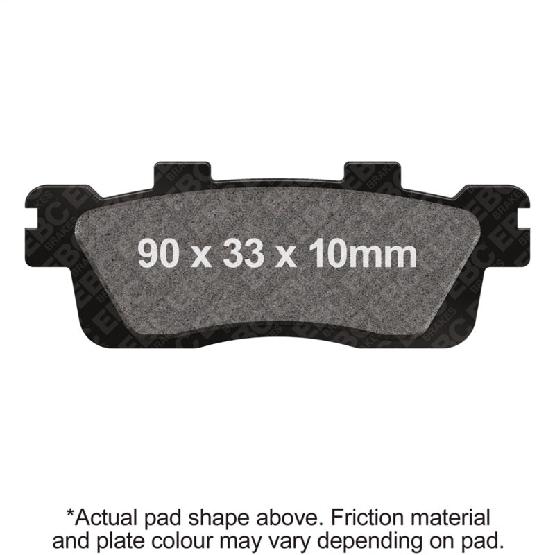 EBC Powersports SFA498 Organic Rear Left Brake Pads for 2018-2019 Kymco Street Like S 125i