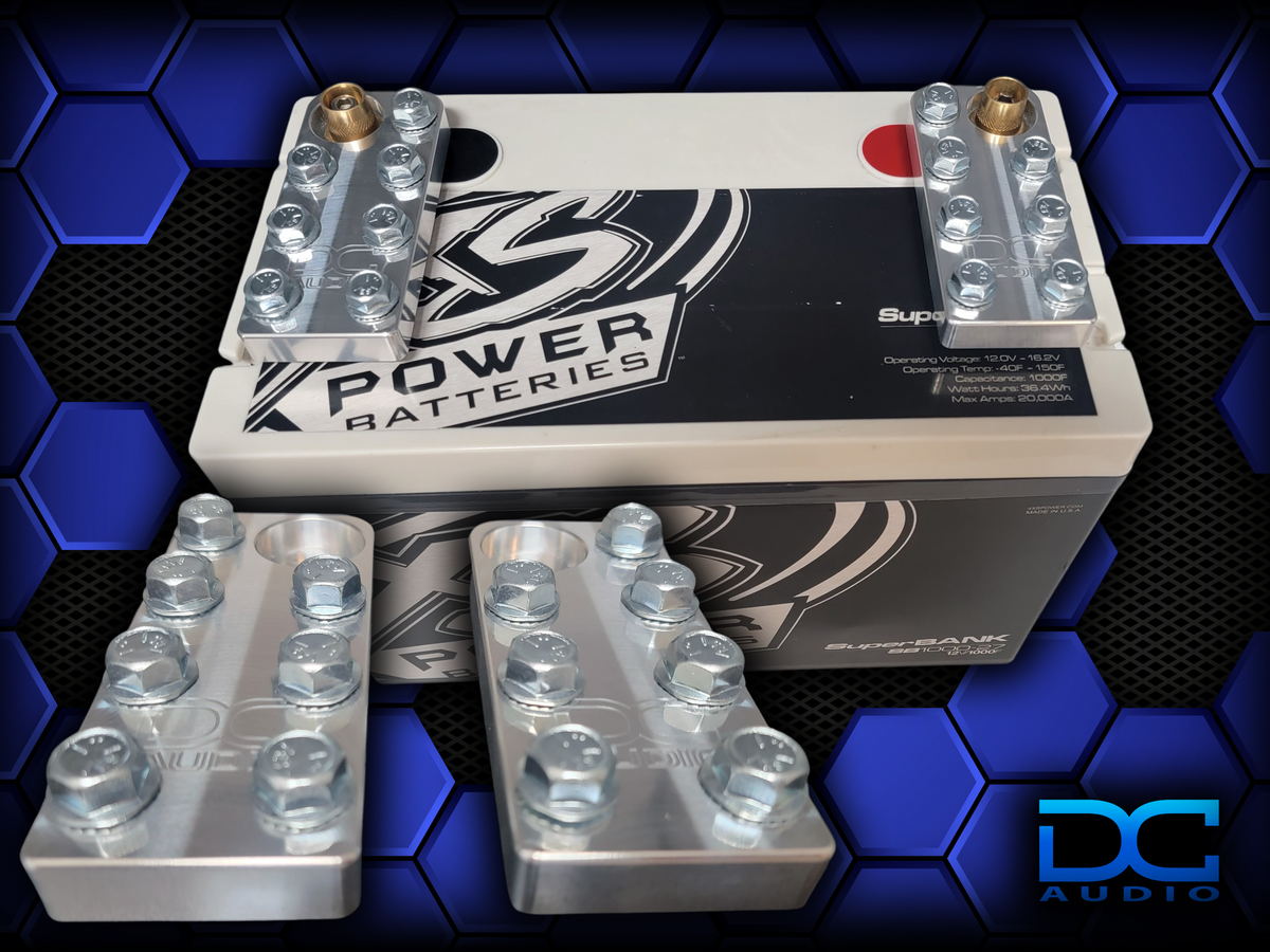 DC Audio 7FLT-ALU 7 Lug Aluminum Battery terminals (bolt down style)