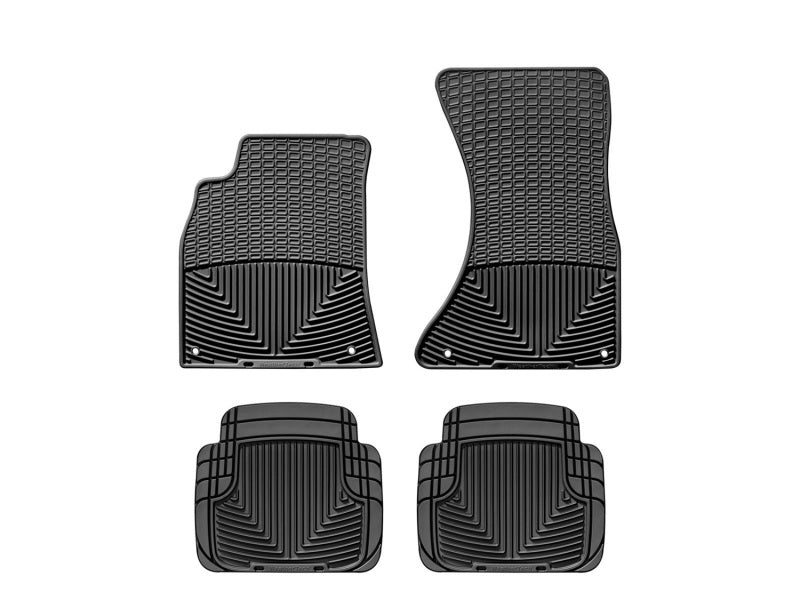 WeatherTech 09-11 Audi A4/S4/RS4 Front and Rear Rubber Mats - Black