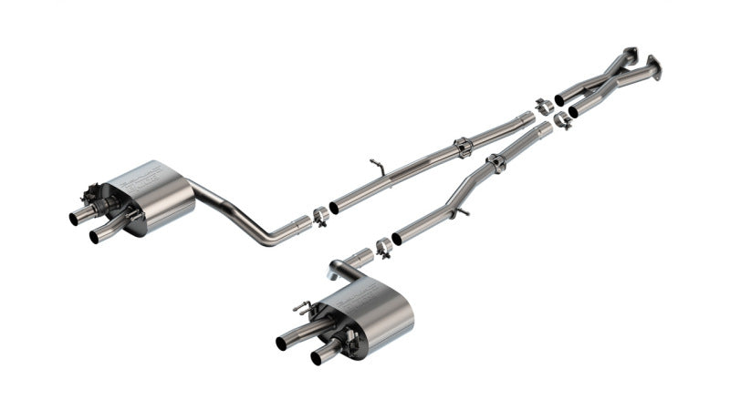 Borla S-Type Cat-Back Exhaust System for 2022-2023 Kia Stinger GT 3.3L V6 Turbo, Part Number 140936