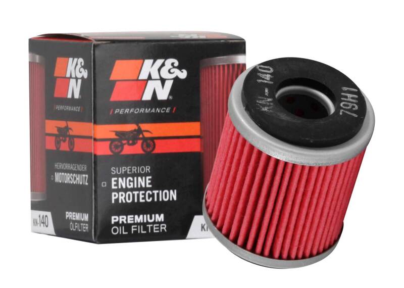 K&N Engineering KN-140 Powersports Premium Oil Filter for Yamaha and Husqvarna