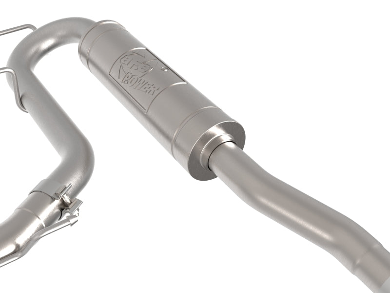 aFe Rebel Series Cat-Back Exhaust System with Polished Tip, Part Number 49-33155-P, for 2022–2025 Ford Maverick 2.5L FWD