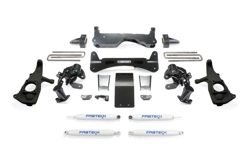 Fabtech 11-19 GM 2500HD 2WD/4WD 6in RTS System w/Perf. Shocks