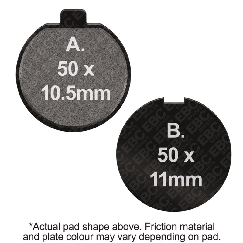 EBC Powersports FA35 Organic Front Disc Brake Pads for 1977-1978 Suzuki GS400