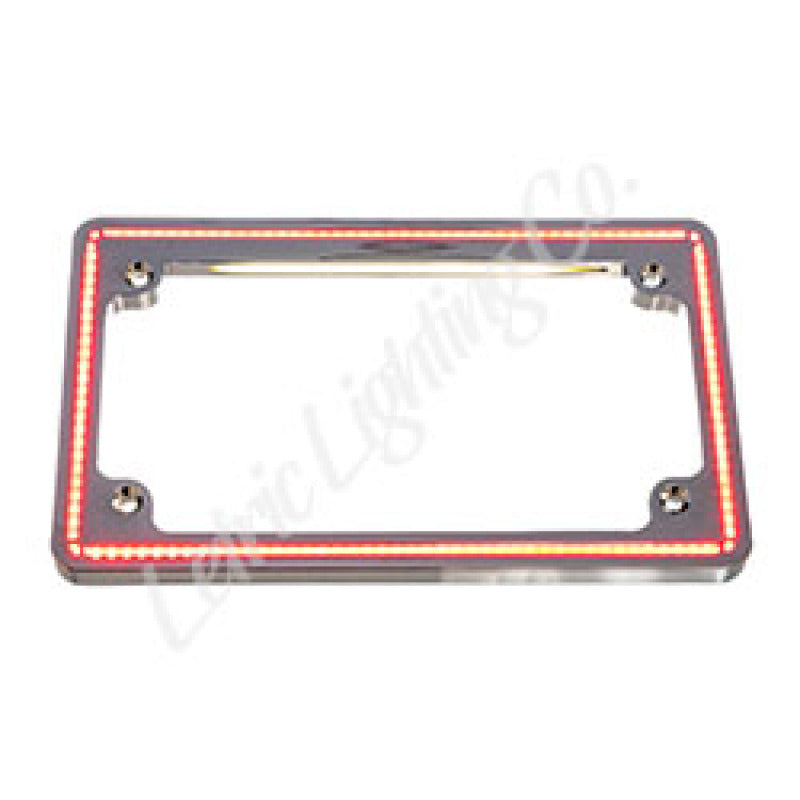 Letric Lighting Perfect Plate License Plate Frame with Light, Chrome, letLLC-PPL-C4