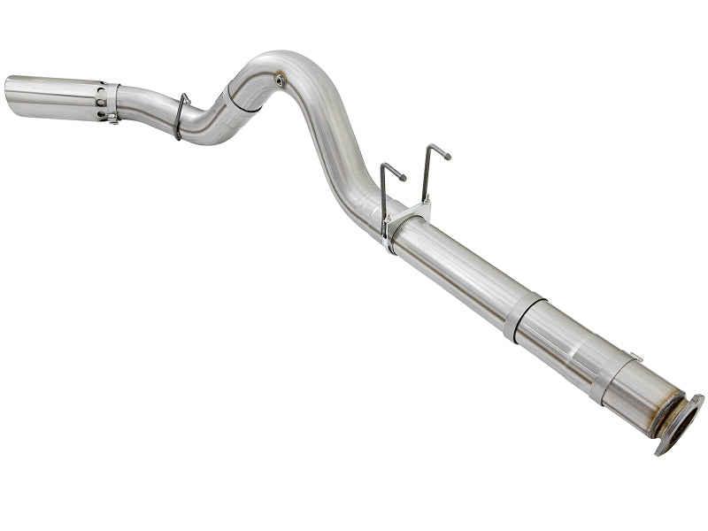 aFe ATLAS 5-Inch DPF-Back Aluminized Steel Exhaust System with Polished Tip, Part Number 49-03090-P