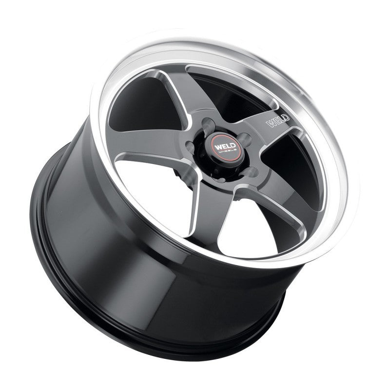 Weld 18x8 Ventura Drag 5x114.3 ET15 BS5.1 Gloss BLK MIL DIA 78.1