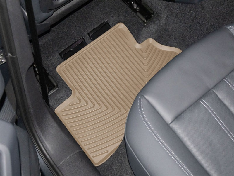 WeatherTech Part WETW686TN 18-25 Audi Q5 Rear All-Weather Floor Mats in Tan