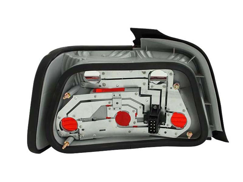ANZO 1992-1998 BMW 3 Series E36 Taillights Red/Clear
