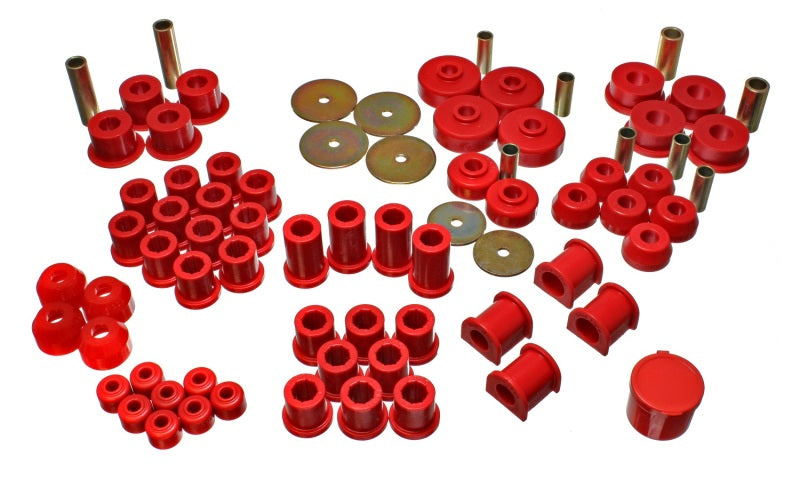 Energy Suspension - eng8.18102R - 79-85 Toyota 4WD Pickup Red Hyper-Flex Master Bushing Set