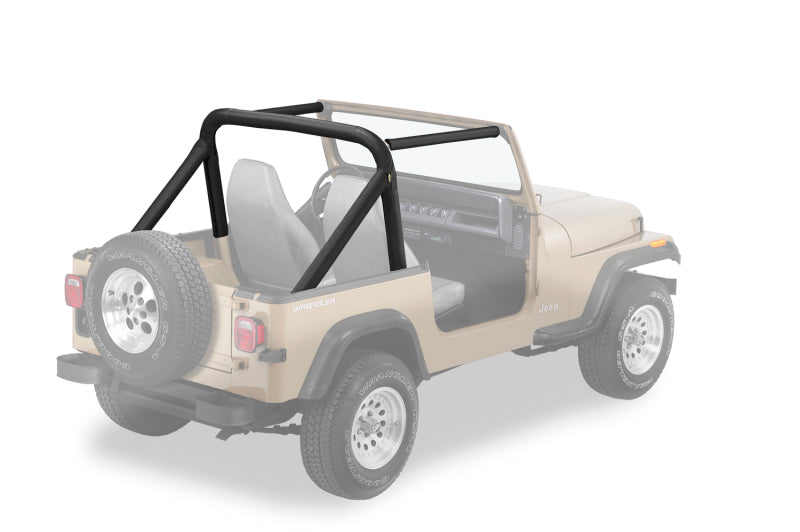 Bestop Jeep 87-90 Wrangler YJ Sport Bar Cover in Black Denim - Part Number bes80008-15