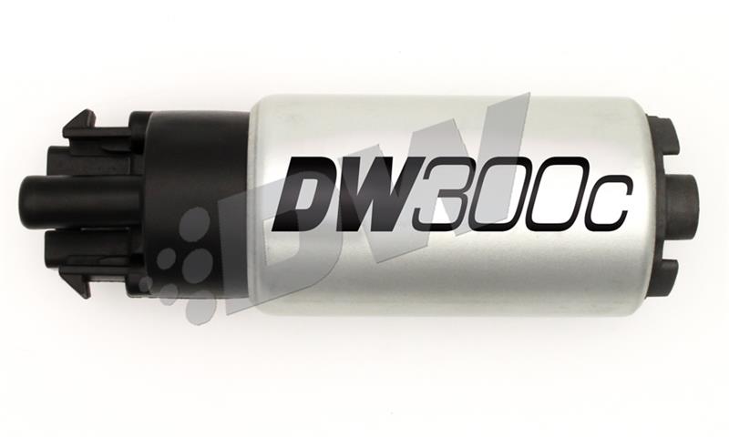 DeatschWerks DW300C 340 LPH Compact Fuel Pump with Universal Install Kit