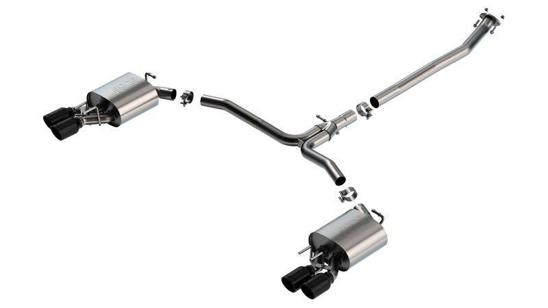 Borla S-Type Cat-Back Exhaust System 140853BC for 2018-2024 Toyota Camry XSE 2.5L 4-Cylinder