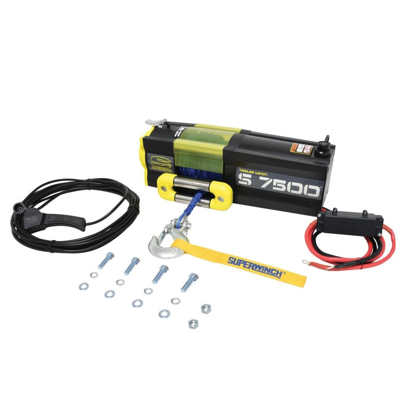 Superwinch 7500 LBS 12 VDC 5/16in x 54ft Synthetic Rope S7500 Winch