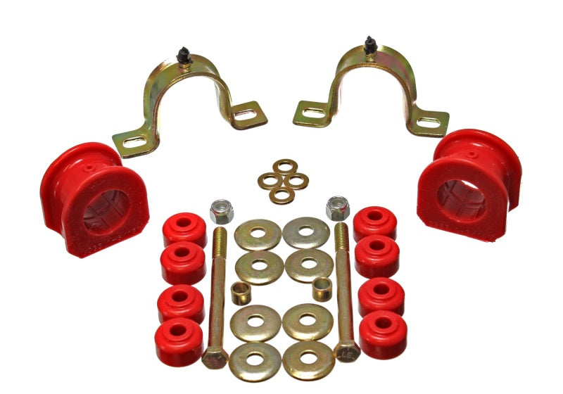 Energy Suspension eng3.5207R - GM 4WD Front Sway Bar Bushing Set, 33mm, Red