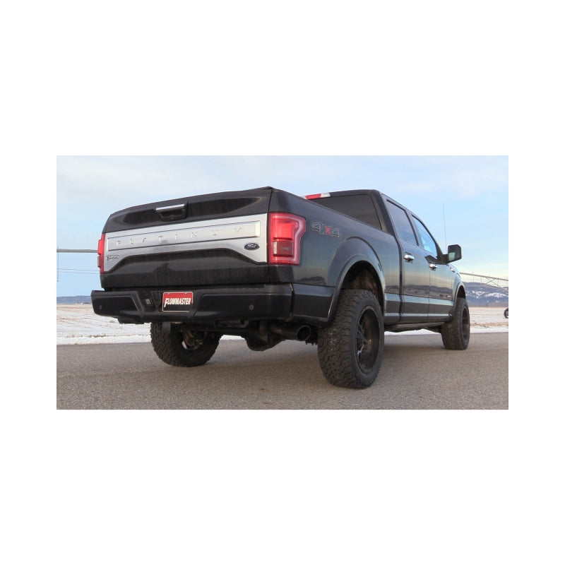 Flowmaster Flow FX Stainless Steel Cat-Back Exhaust System for Ford F-150 (2015-2020) with 2.7L, 3.3L, 3.5L Ecoboost, 3.5L Ti-VCT, and 5.0L Engines