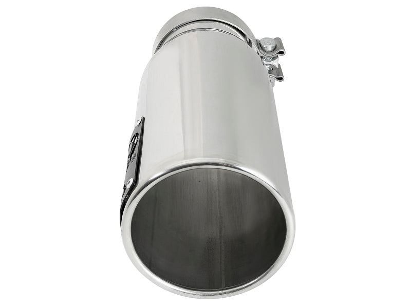aFe SATURN 4S 304 Stainless Steel Intercooled Exhaust Tip, 4-Inch Inlet, 5-Inch Outlet, 12-Inch Length, Part Number 49T40501-P122