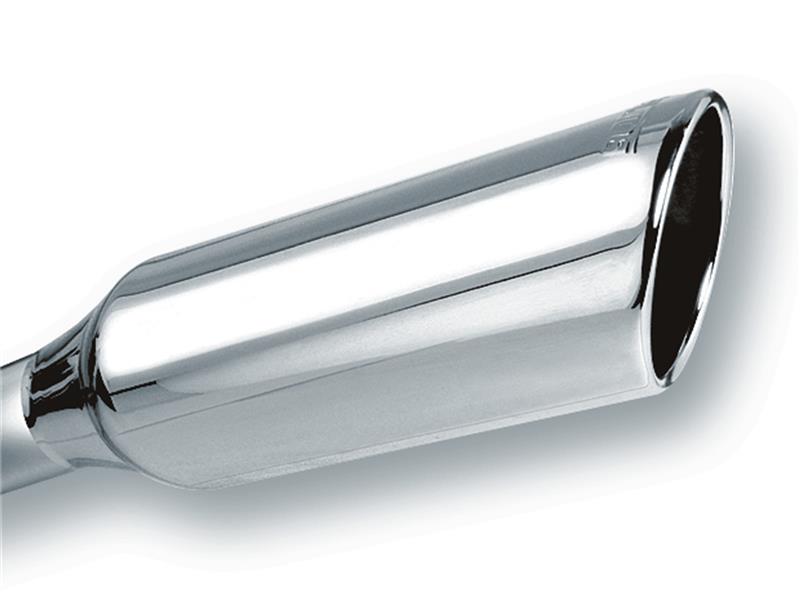 Borla 20245 Universal 2.25-Inch Inlet, 4-Inch Round Rolled-Edge Exhaust Tip