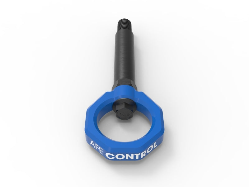 aFe Control 450-502002-L Blue Rear Tow Hook for BMW F-Chassis 2, 3 and 4 Series