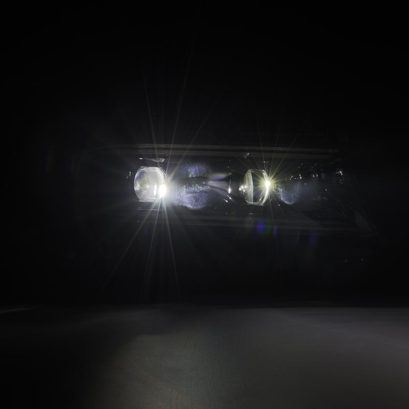 AlphaRex LUXX-Series Projector Headlights for 2009-2015 Dodge Charger, Alpha-Black with Active Light and Sequential Signal