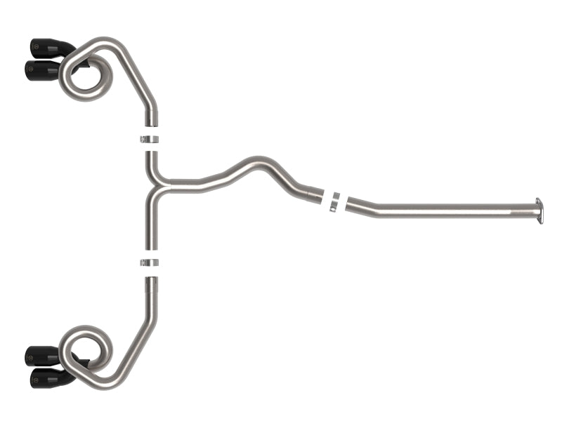 aFe POWER Takeda Cat-Back Exhaust System with Black Tips for 2022-2024 Subaru WRX 2.4L Turbo, Part Number 49-36809-B