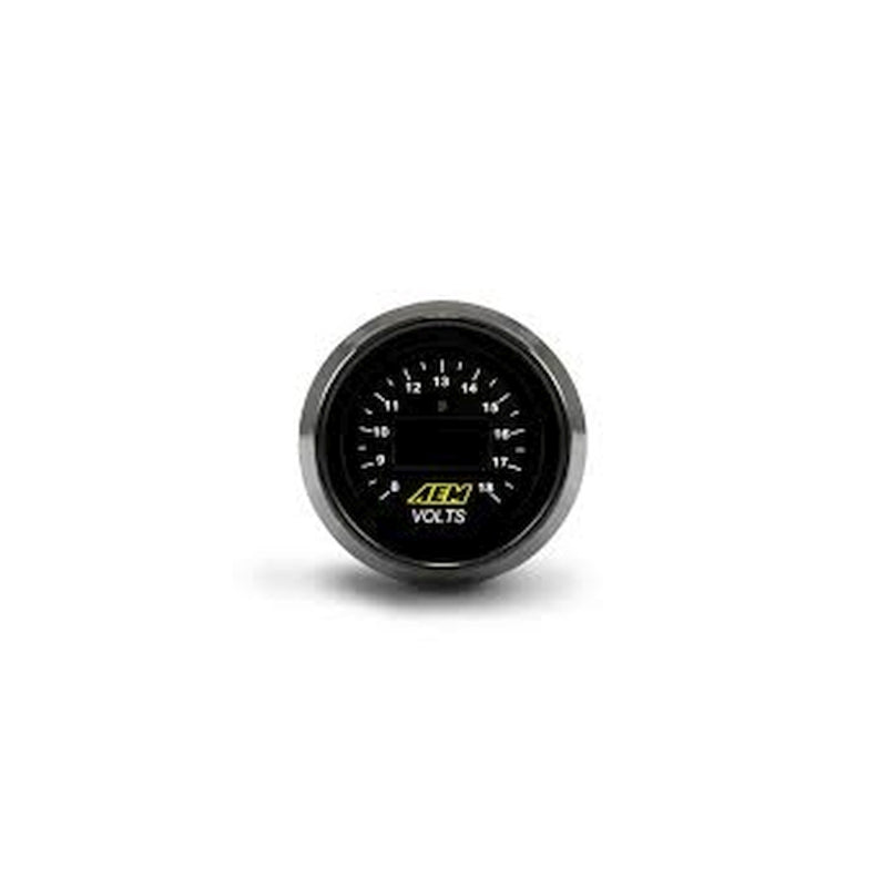 AEM Digital Voltmeter Gauge 8-18V, 52mm, Part Number 30-4400