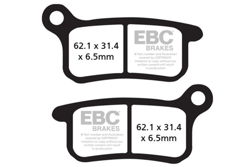 EBC Powersports FA357R R Series Heavy-Duty Sintered Front Brake Pads for KTM and GasGas Off-Road Models