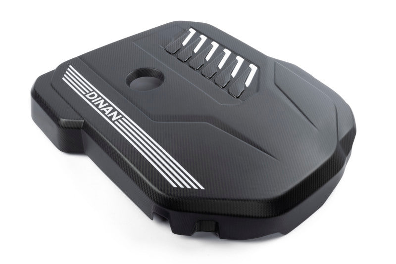 Dinan B58D Matte Carbon Fiber Engine Cover with Gloss Accents for BMW G Series Models