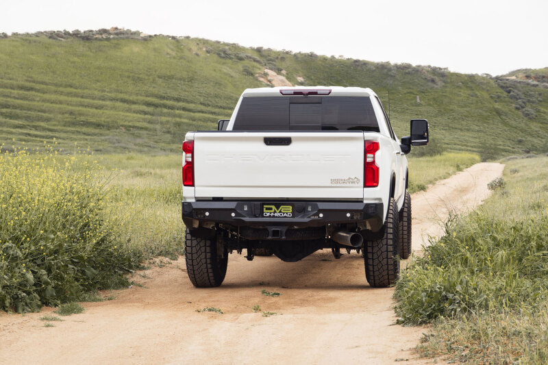 DV8 Offroad Spec Series Rear Bumper for 2020-2023 Chevy Silverado and GMC Sierra 2500/3500 HD, Part Number dveRBCS2-03