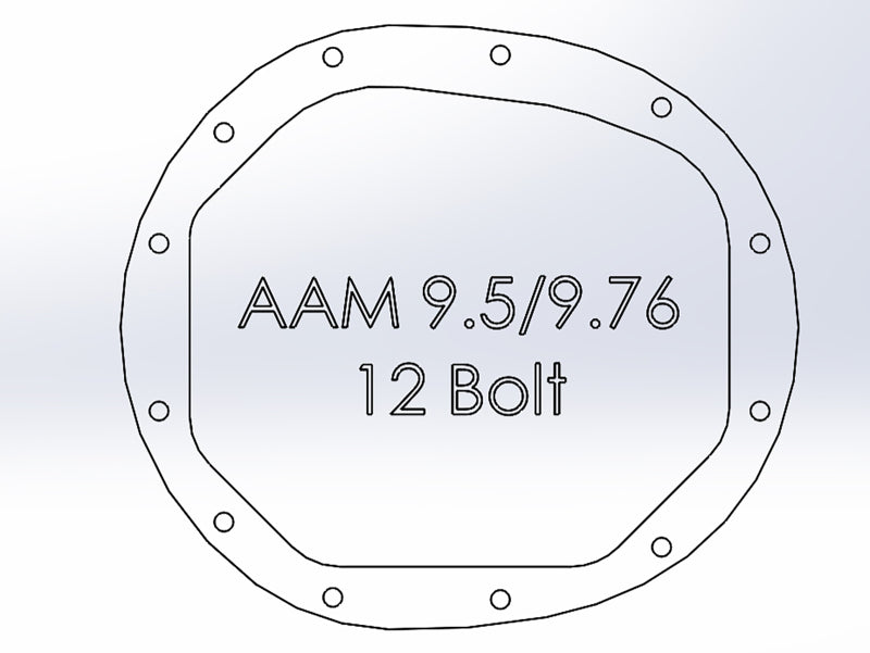 aFe Power Pro Series AAM 9.5/9.76 Rear Differential Cover with Machined Fins, Black - GM Silverado/Sierra 1500